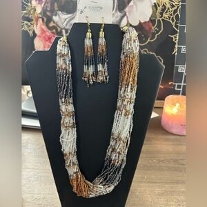 NWT necklace and earrings set